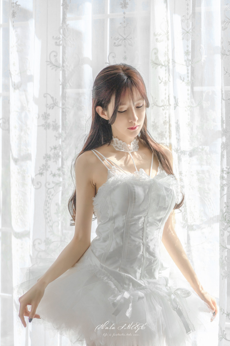 Wang Yushan barbieshy - No.04 white suspender skirt(7)